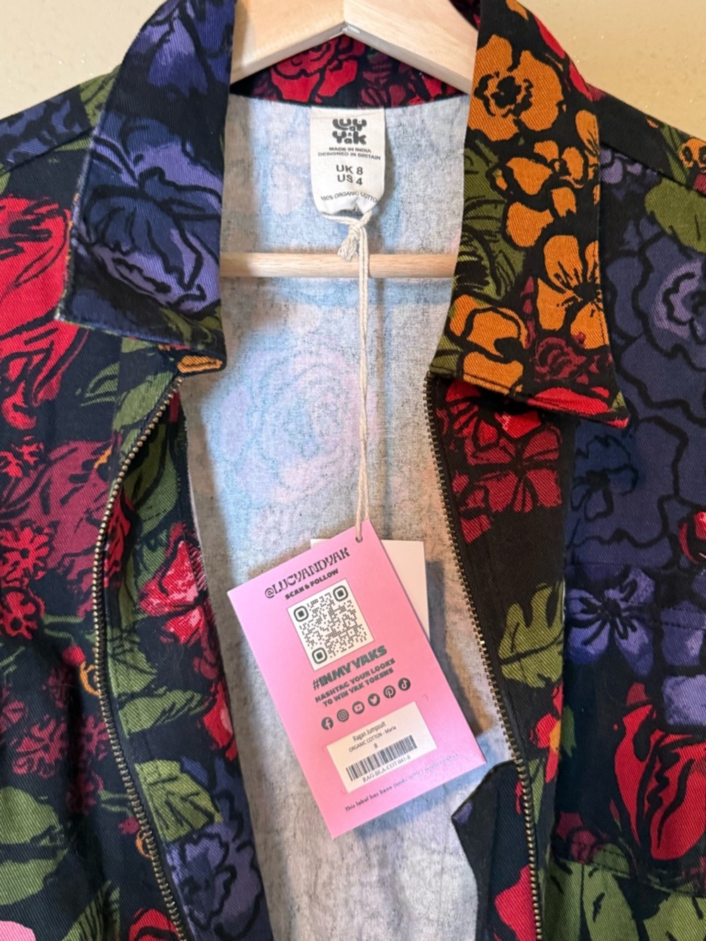 Lucy & Yak Ragan Organic Cotton Jumpsuit in
Maria Floral Print NWT Size 4 - Picture 5 of 7